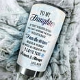 thumbnail image 3 of Personalized Penguins To My Daughter Loving Letters Stainless Steel Tumbler -, 3 of 7
