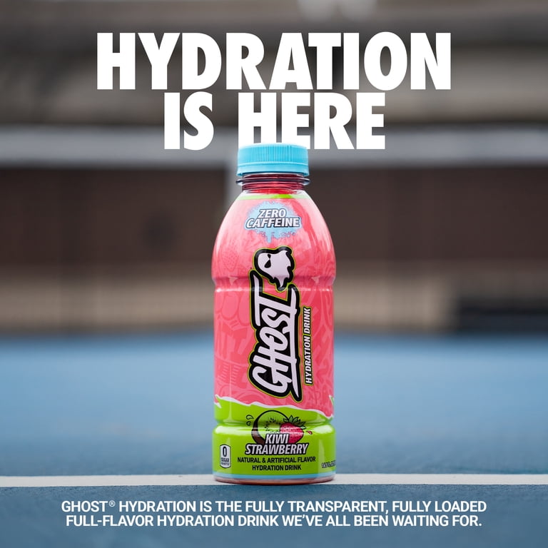 Ghost Hydration Kiwi Strawberry Sports Drink, 16.9 fl oz, Gluten