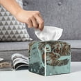 thumbnail image 6 of Gukieu Astronauts On Lunar Mission Print Leather Tissue Box, PVC Waterproof Velcro Opening and Closing Square Tissue Box Holder, Suitable for Home and Office Decoration, 6 of 7