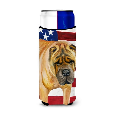 

Carolines Treasures BB9661MUK Shar Pei Patriotic Michelob Ultra Hugger for slim cans Slim Can multicolor