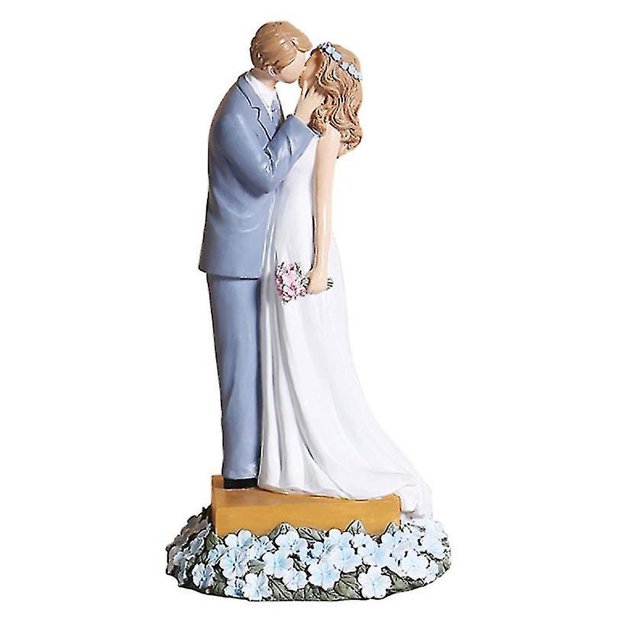 Adorno para Tarta de Boda YONGSHENG Figuras de Novia y Novio Estatua Divertida de Pareja de Bodas Tamaño 8.3x4.3x4.3 pulgadas