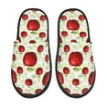 thumbnail image 3 of Balery Fruit Apples Slient Indoor Furry Fleece Comfort House Shoes Soft Non-Slip Home Shoes Cotton Slippers House Slippers-- Medium, 3 of 9