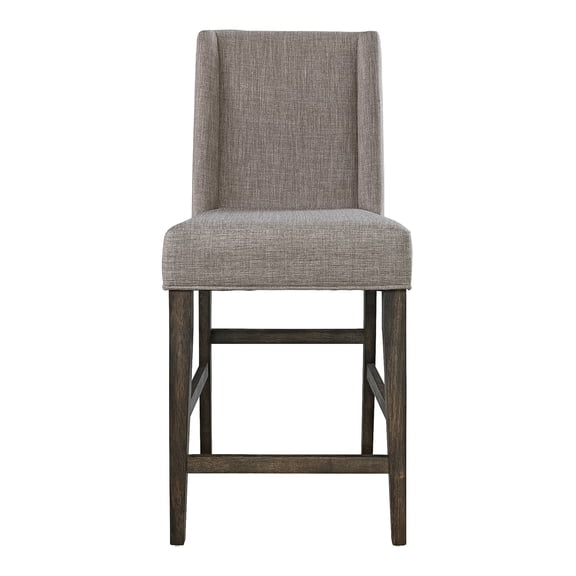 Liberty Furniture Double Bridge Upholstered Counter Chair -Set of 2 - Brown