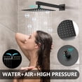 thumbnail image 2 of Juego de grifos para ducha GBBNE Rainfall con pulverizador de mano, color bronce, 2 of 9
