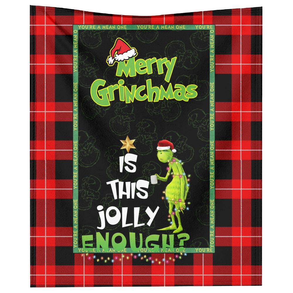 Christmas Throw Blanket Christmas Grinch Fleece Throw Blankets