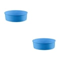 thumbnail image 4 of Guardoinrt 1/2/3 Wedding Birthday Party Cake Restaurant Reusable Washable Mousse Round Mould Kitchen Gadget Accessories Blue 8 Inch 2PCS, 4 of 6
