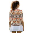 thumbnail image 3 of HUIACONG Women's Golf Polo Shirts with Pattern, 3/4 Sleeve Quick Dry Top for Outdoor Sports and Tennis Enthusiasts, 3 of 10