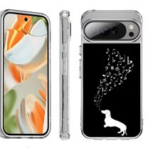 For Google Pixel 10 Pro XL Shockproof Protective Phone Case, by OneToughShield - Dachshund/Puppy Music