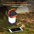 thumbnail image 3 of Foldable LED camping light with solar energy - rechargeable solar energy - USB portable light.-orange, 3 of 5
