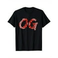 thumbnail image 2 of Shirt Original Gangster Compton Red Bandana-Print T-Shirt Men's casual T-shirt 100% Cotton, Gifts for Men Dad Husband Grandpa, S-XXXL, Black Tee For Adult, Men, Women, Teen, Teenager, Adolescent, You, 2 of 4
