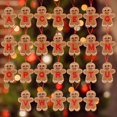 thumbnail image 5 of A-Z Gingerbread Man Doll Christmas Decoration Pendants Xmas Tree Hanging Ornament Christmas for Home New Year Kids Gift, 5 of 5