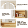 thumbnail image 6 of UGTOO 44.3" Vanity Desk with LED Mirror & 7 Drawers, Makeup Dressing Table with Lights & Storage, Wood Modern Bedroom Dresser, 6 of 10