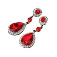 thumbnail image 2 of Fiudx Pendientes En Bodas y Diamantes En Imitación para Mujer, Color Rojo, 2 of 2