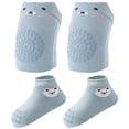 thumbnail image 1 of Rodilleras antideslizantes para gatear para bebés y calcetines antideslizantes para bebés Protector de rodilla para niños pequeños, 1 of 5