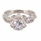 thumbnail image 3 of Anillo de compromiso de boda, exquisito anillo hueco en racimo, elegante anillo en racimo, rendimiento confiable, 3 of 9