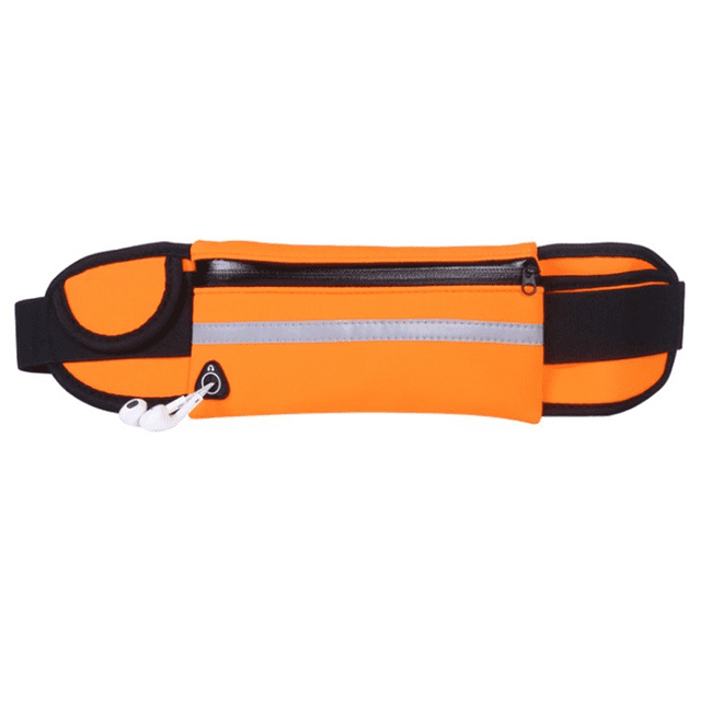 Sac de Course pour Femmes et Hommes, Ceinture d'Argent et Sac Banane de Course, Randonnée, Argent, Clés, Ajustable