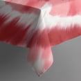 thumbnail image 3 of Red White Tie Dye Mandala Pattern Rectangle Tablecloth 60"x84",Waterproof Polyester Rectangle Table Cloth, Wipeable Spillproof Polyester Tablecloth for Dining, Camping, Indoor and Outdoor, 3 of 5