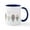White/Navy Inside, variant on CafePress - Easter Bunny Eggs Mugs - 11 oz Ceramic Mug - Novelty Coffee Tea Cup