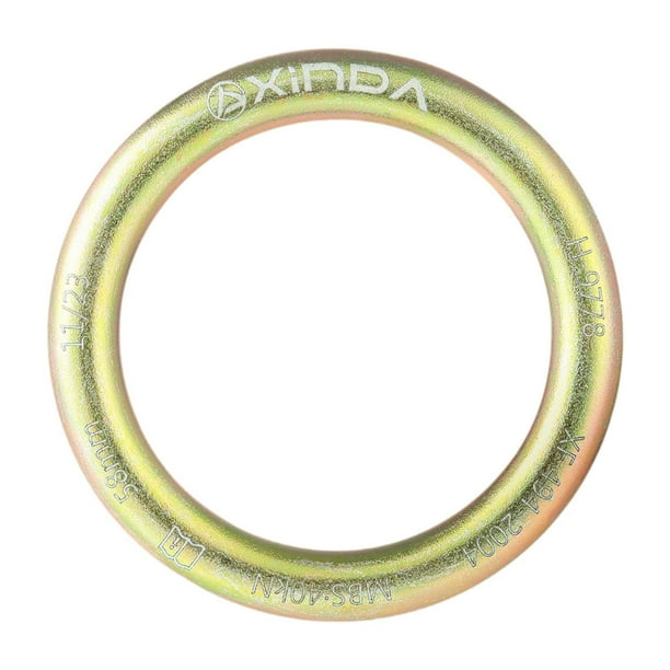 Anillo de Rappel Equipo de Hardware de 40 kN, Asegurador de Escalada Anillo de Rappel Conector de Cuerda Junta tórica para Deportes montañismo