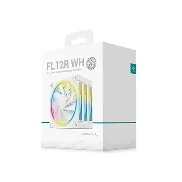 VENTILADOR DEEPCOOL FL12R 3 IN 1 BLANCO RGB 120MM 3PACK R-FL12R-WHAPN3-G