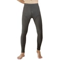 thumbnail image 2 of Mallas térmicas para hombre, mallas térmicas gruesas de terciopelo, Color sólido, suave, para invierno, ropa interior cálida, pantalones Prendas para la parte inferior del cuerpo Negro Gris Tipo 1 Sonducket AP013673-05, 2 of 6