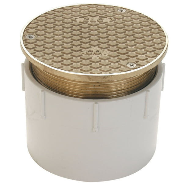 Zurn Co2450 Pv Pvc Adjustable Floor Cleanout W Nickel Bronze Frame An Masterbuilder Mercantile Inc
