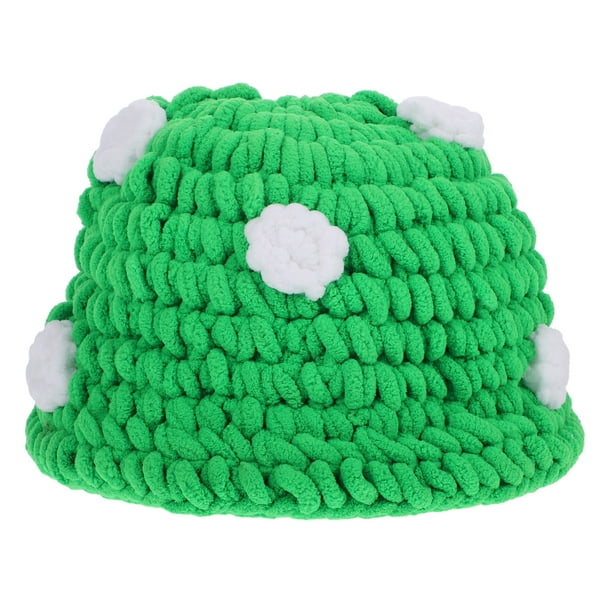 KAKOWELY Sombrero de hongo tejido con forma de hongo, novedoso, para cosplay, fiesta y disfraz.