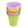 thumbnail image 1 of Assorted Color Mini Iron Buckets for Flower Arrangement 6Pcs Metal Buckets, 1 of 4