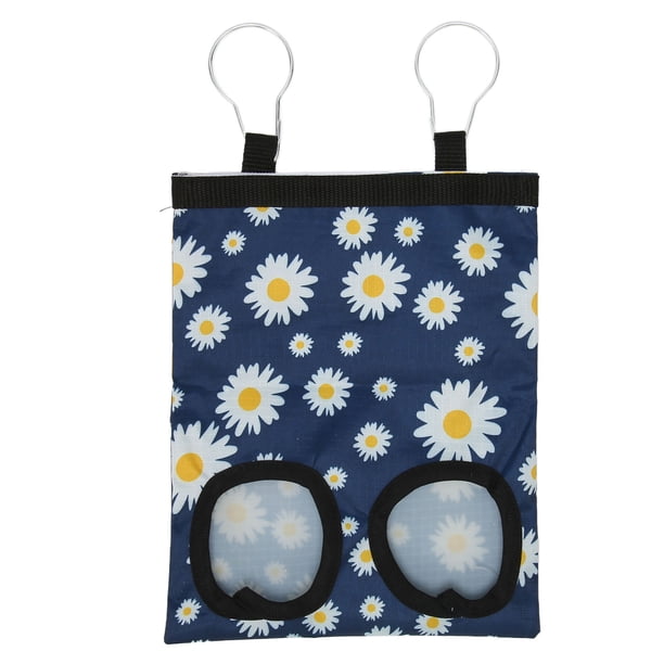 Bolsa de heno para conejos, impermeable, para colgar en la pared, para pequeños animales, para Totoro, cerdo holandés, cobaya, 2 agujeros
