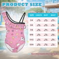 thumbnail image 7 of Uorisanigo Cute Dream Horse Little Girls Swimsuits One Piece Ruffle Shoulder Swimwear Bathing Suit Size 5-6 Polyester and Spandex Beach Swimming Suit, 7 of 7