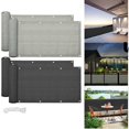 thumbnail image 2 of Écran de Balcon Clôture de Confidentialité Protection UV Résistant aux Intempéries Hauteur Bouclier Gris, 2 of 4