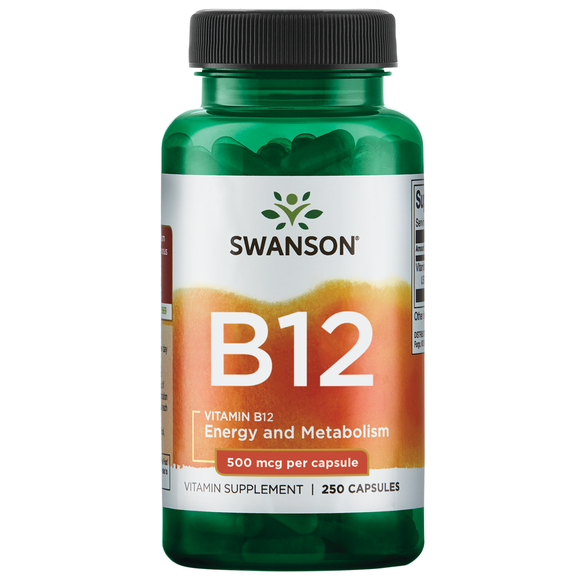 Swanson Vitamin B12 500 Mcg Capsule 250ct