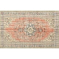 thumbnail image 1 of Ahgly Company Machine Washable Indoor Rectangle Traditional Orange Salmon Pink Area Rugs, 8' x 10', 1 of 7