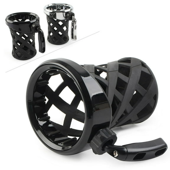 NS Motorcycle Handlebar Cup Holder Drink W/ Mesh Basket Mount Universal Longer