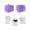 BlueViolet MediumPurple, variant on Blue Purple Small Toaster Cover 2 Slice, Kitchen Appliance Covers, Geometric Vertical Striped Solid Rainbow Toaster Oven Cover with Loop, Bread Machine Cover Polyester Dust Cover Protection