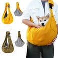 thumbnail image 2 of Kkkded Pet Dog Cat Sling Carrier Puppy Sling Bag Small Dogs Cats Carrier Adjustable Hand Free Dog Satchel Carrier for Outdoor Travel 25.6*11.8*31.5in, 2 of 7