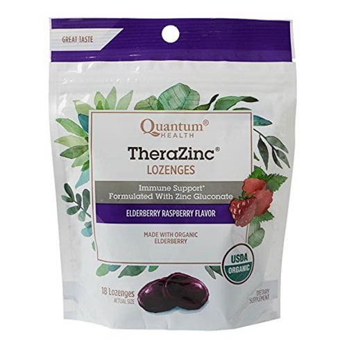Thera Zinc Organic Therazinc Lozenges Elderberry Raspberry 18 Ea, 3