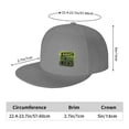 thumbnail image 4 of DouZhe Flat Brim Cap Snapback Hat, Motivational Life Quotes Prints Adjustable Gray Adult Baseball Cap, 4 of 7