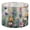 Color 2, variant on Lamp Shades Set of 2 Colorful Abstract Geometric Curved Rectangular Shapes 13" x 13" x 10" Lampshade for Table Lamps Floor Lamps Lamp Shade Replacement Easy Assembly Required