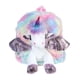 thumbnail image 1 of FELTECHELECTR Mochila de peluche con diseño de unicornio, bolso informal, bolso bandolera colorido para niños (alas rosas), 1 of 6
