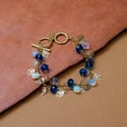thumbnail image 6 of Elegant Opal Quartz Charm Bracelet with Blue Crystal Beads and Gold Tone Leaf Charms Jewelry Necklace Bracelet Gold, 6 of 7