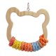thumbnail image 5 of Bird Swing Toy Tresping Hammock Sun Conures Cockatiel jugando al juego Penca de madera Estilo A 18cmx19cm, 5 of 8