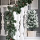 thumbnail image 4 of Árbol topiario de cedro artificial | Planta de arbusto sintético al aire libre con espiga en el suelo | Arbusto de Educación Física Verde | 21,7 de altura | Bajo mantenimiento | Decoración del, 4 of 8