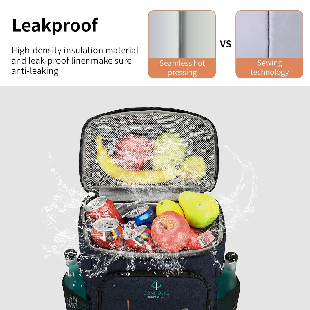 Backpack Coolers Insulated Leak Proof 30 Cans- Portable Cooler Lightweight for Beach, Travel, Camping & Lunch, Cooler Backpack for Men & Women, Insulated Compartment & USB Port