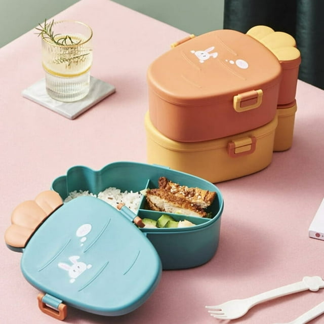 Cute Japanese Bento Lunch Box Microwave Oven Student Office Worker Insulation