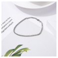 thumbnail image 1 of Cadena de garra de diamante desnudo, pulsera de una sola fila hueca con tira desnuda, 1 of 3