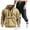 Khaki, variant on VBVC No Boundarie Men's Oversized 2 Piece Cargo Set,Quarter Zip Sweatshirt and Jogger Pants Set,Fall Winter Stand Collar Outfit For Men,Brown,Size XXXL