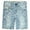 LightBlue-2595, variant on KIDSCOOL SPACE Boys Summer Denim Shorts, Soft Strechy Elastic Band Inside Half Jean Pants,6-7 Years