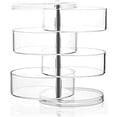 thumbnail image 6 of Jewelry Organizer, Jewelry Box, Transparent Plastic 360 Degree Rotation Jewelry Rack with 3 Layers Drawer for Easy Access to All Your Jewelry and Small Beauty Accessories, 6 of 7