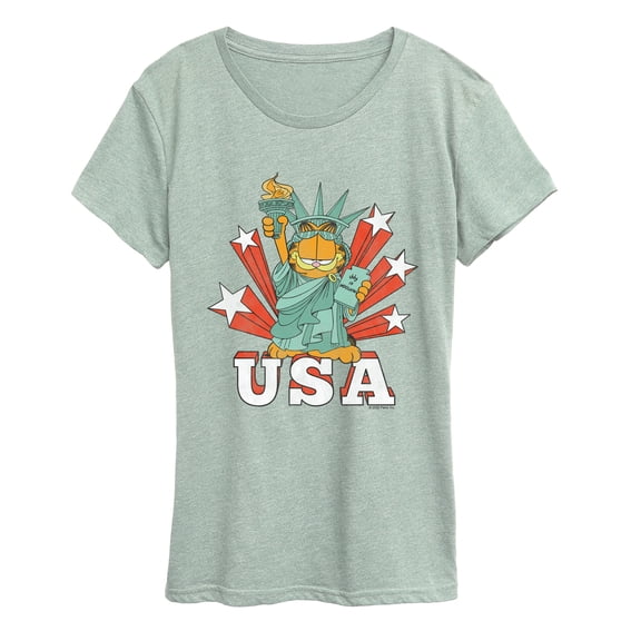 Garfield - USA Statue Women's Short Sleeve Graphic T-Shirt